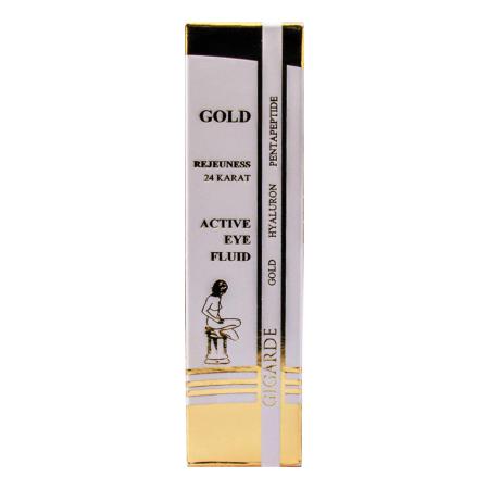 Preview: REJEUNESS GOLD Active Eye Fluid – Augenpflege mit 24 Karat Gold, Hyaluron & Aloe Vera, 15 ml Preview: Schachtel - REJEUNESS GOLD Active Eye Fluid Augenfluid Hyaluron 24 Karat, 15 ml