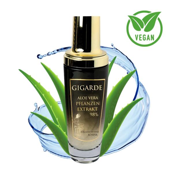 Aloe Vera Pflanzenextrakt 98 % – veganes Feuchtigkeitsfluid für Gesicht & Körper, 100 ml Aloe Vera Pflanzenextrakt 98 % – veganes Feuchtigkeitsfluid für Gesicht & Körper, 100 ml