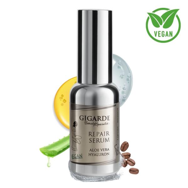 Repair Hyaluron Gesichtspflege-Serum – mit Aloe Vera, Hyaluron & Koffein, 30 ml Repair Hyaluron Gesichtspflege-Serum – mit Aloe Vera, Hyaluron & Koffein, 30 ml