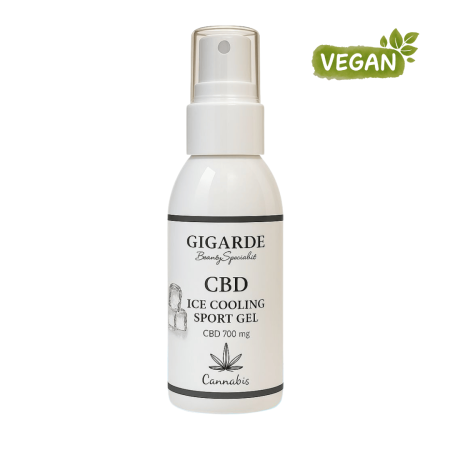 CBD ICE Cooling Sport Gel, veganes Kühlgel mit 700 mg CBD, Menthol & Eukalyptusöl für beanspruchte Hautpartien, 100 ml